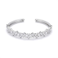 Open Cuff Crystal Bracelet
