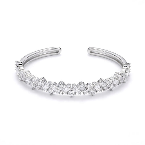 Open Cuff Crystal Bracelet