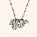 Hammered Multi Crystal Paperclip Necklace - SEIYI