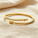 Delicate Twisted Craft Open Cuff - SEIYI