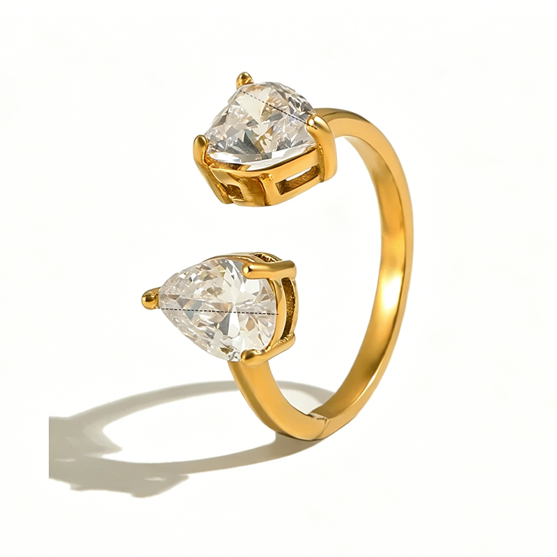 Dual Heart Crystal Jewelry Set - SEIYI