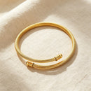 Delicate Twisted Craft Open Cuff - SEIYI