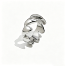 Serrated Wave Stacking Band Ring - SEIYI