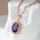 Crystal Flower Pendant Necklace