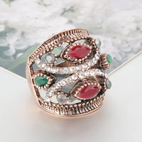 Turkish Punk Big Ring red