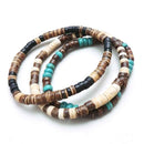 Boho Surfer Style Beaded Men's Bracelet
