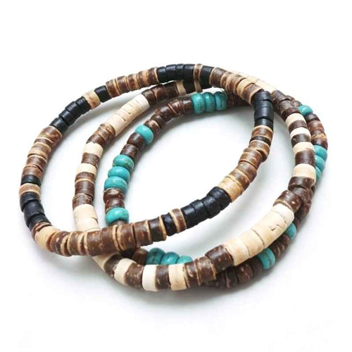 Boho Surfer Style Beaded Men's Bracelet