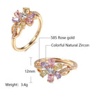 Colorful Flower Ring For Women