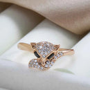 Rose Gold Vintage Fox Ring