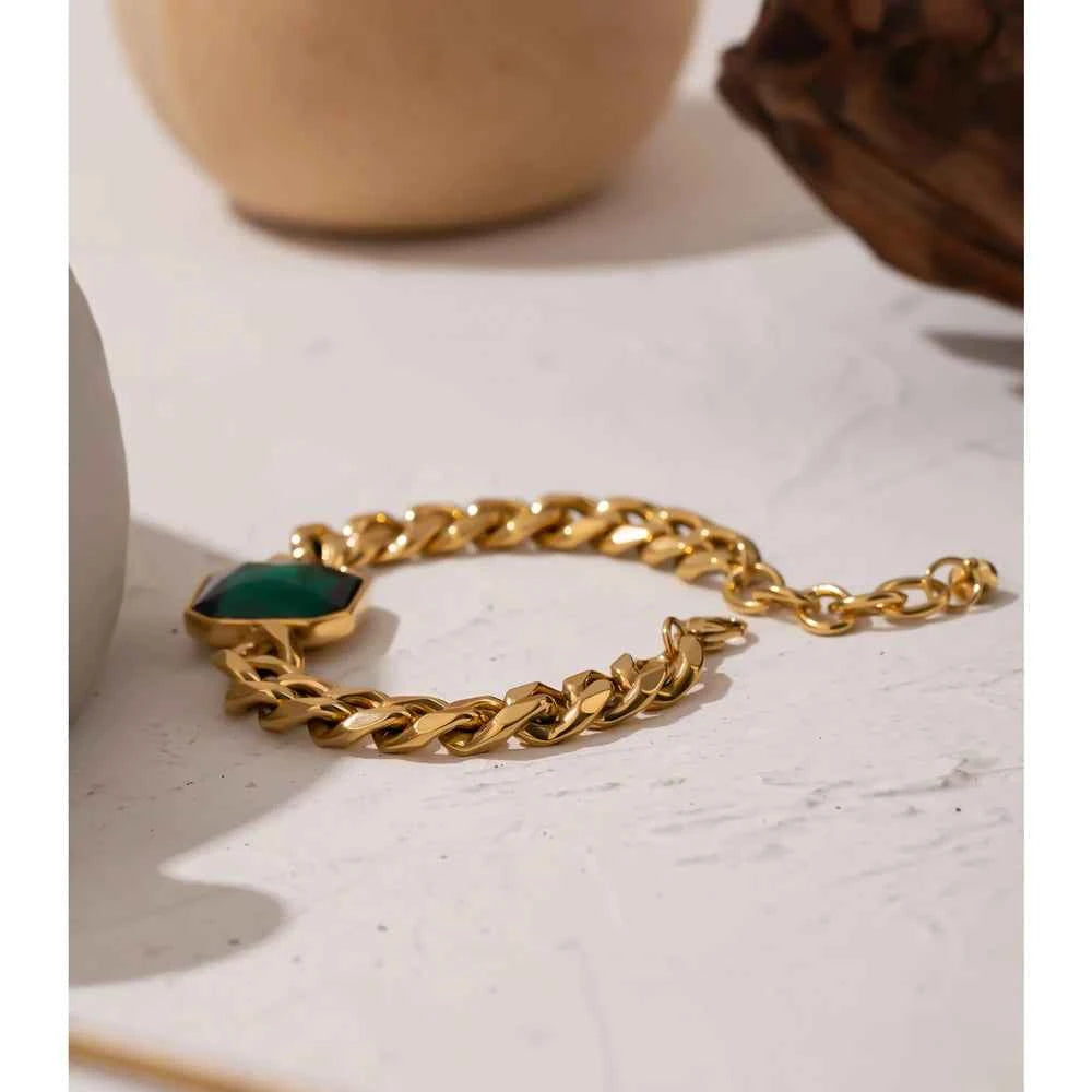 Crystal Bracelets Hip Hop Thick Chain