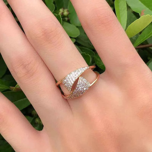 Micro Wax Inlay Geometry Ethnic Ring