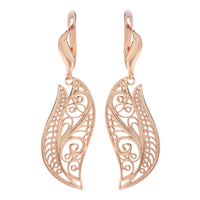 Hollow Flower Big Earrings