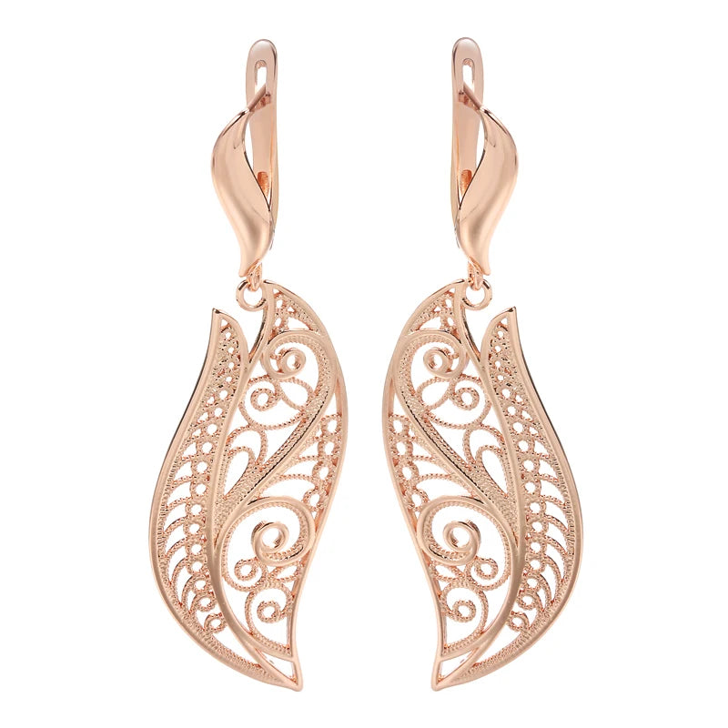 Hollow Flower Big Earrings
