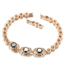 Vintage Black Gemstone Bracelet