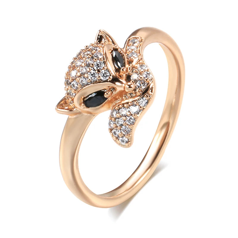 Rose Gold Vintage Fox Ring