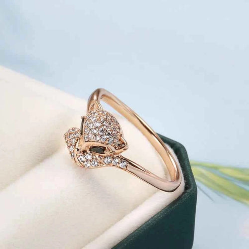 Rose Gold Vintage Fox Ring