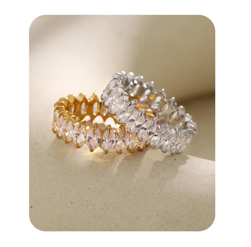 Continuous Marquise Zircon Eternity Band - SEIYI