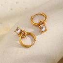 Double Loop Crystal Hoop Earrings - SEIYI