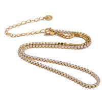 Round Stone Tennis Necklace