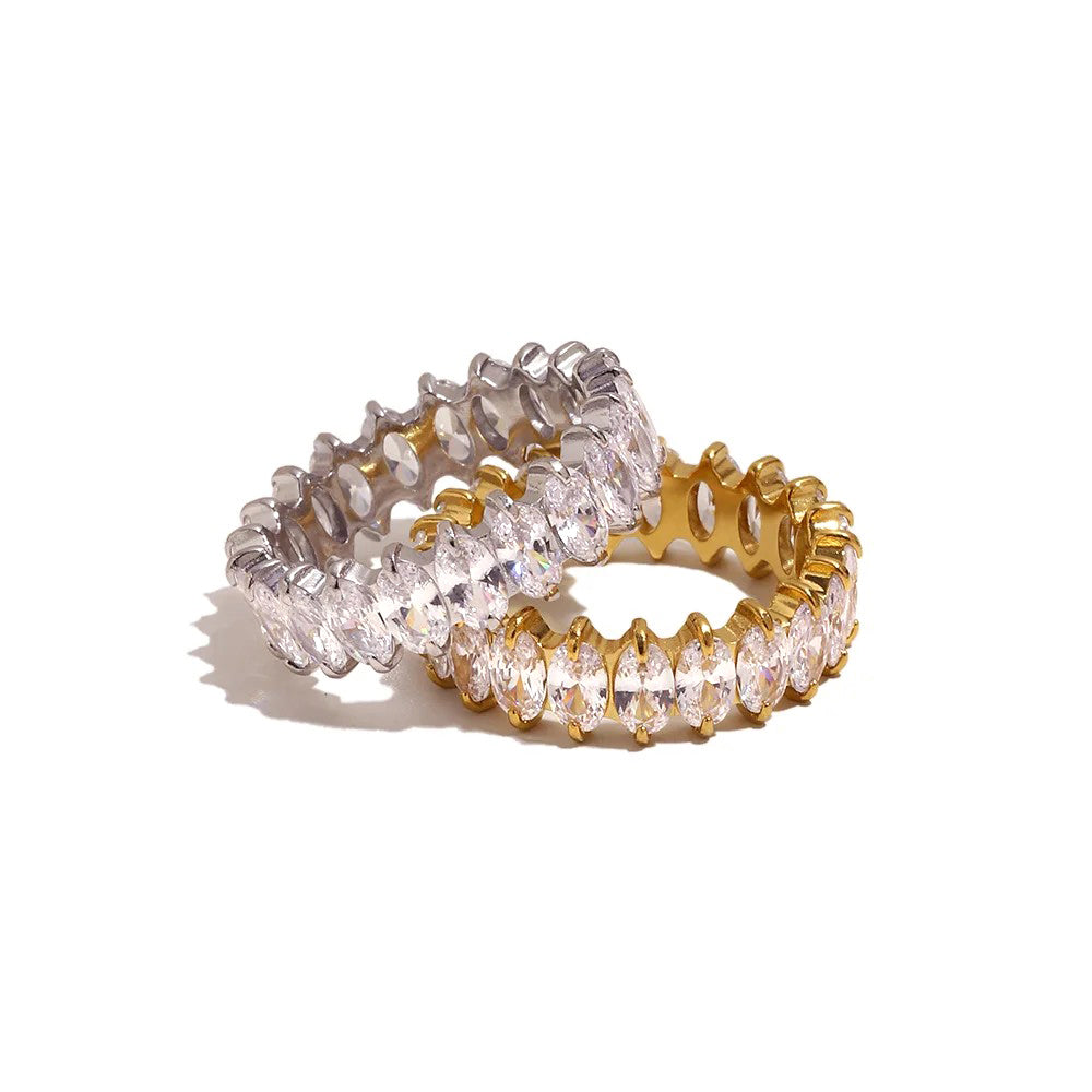Continuous Marquise Zircon Eternity Band - SEIYI