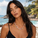 Marine Charm Mixed Bead Choker - SEIYI