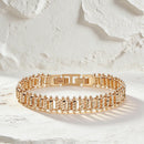 Twisted Bar Link Statement Bracelet - SEIYI