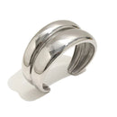 Twisted Double Band Open Ring - SEIYI