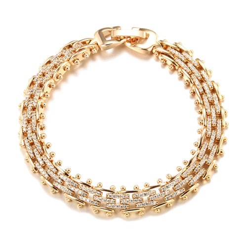 Multi-Row Zircon Pavé Statement Bracelet - SEIYI