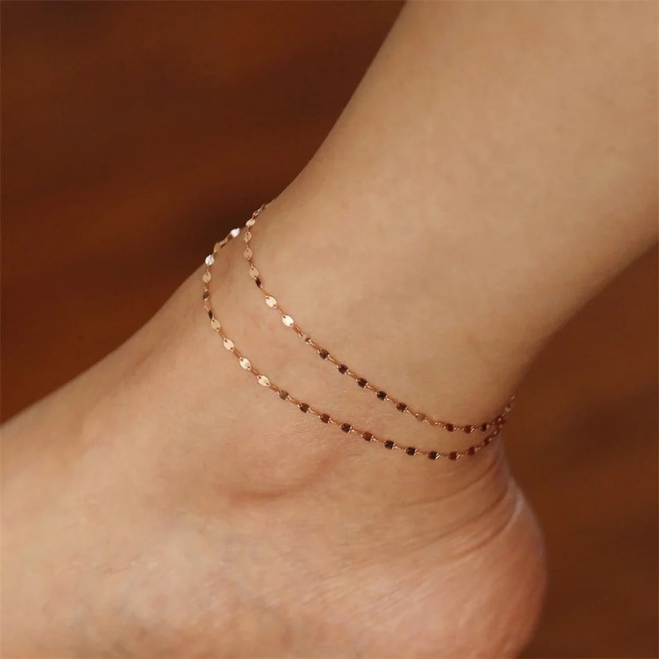 Elegant Simple Chain Anklet