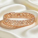 Textured Watch Band Statement Bracelet - SEIYI
