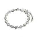 Teardrop Crystal Linked Bracelet - SEIYI