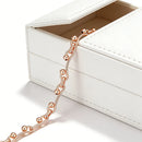 Rose Gold Wave Chain Beaded Bracelet - SEIYI