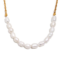 Baroque Pearl Link Choker Necklace