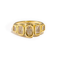 Oval & Baguette Multi-Stone Ring