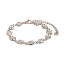 Hammered Link Crystal Bracelet - SEIYI