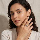 Serrated Wave Stacking Band Ring - SEIYI