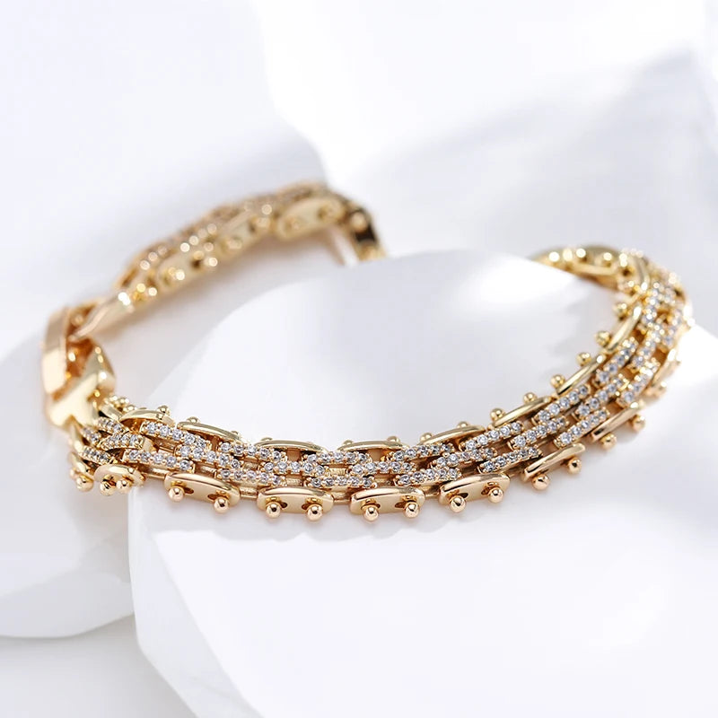 Multi-Row Zircon Pavé Statement Bracelet - SEIYI