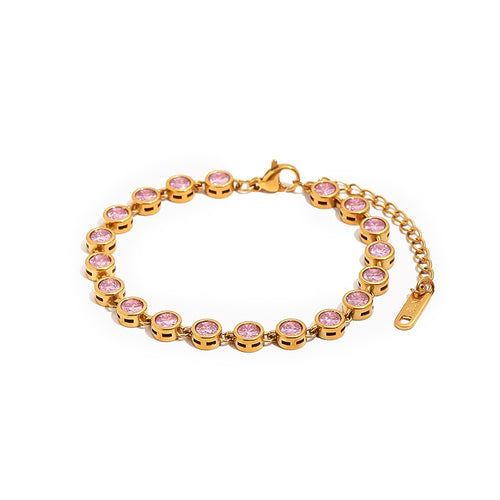 Bezel CZ Bubble Tennis Bracelet - SEIYI