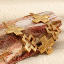 Hammered Cross Zigzag Link Bracelet - SEIYI