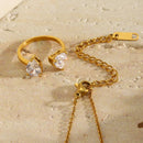 Dual Heart Crystal Jewelry Set - SEIYI