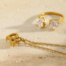 Dual Heart Crystal Jewelry Set - SEIYI