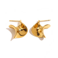 Twisted Wave Stud Earrings
