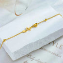 Electrocardiogram Shape Pendant Anklet