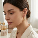 Sunburst Crystal Drop Huggie Hoop Earrings - SEIYI