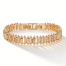 Twisted Bar Link Statement Bracelet - SEIYI