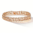 Layered Bead Chain Statement Bracelet - SEIYI