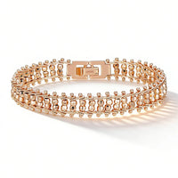 Layered Bead Chain Statement Bracelet