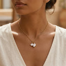 Intertwined Heart Zircon Pendant Necklace - SEIYI