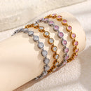 Bezel CZ Bubble Tennis Bracelet - SEIYI