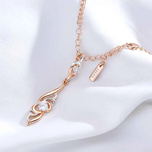 Unique Flower Shape Pendant Necklace